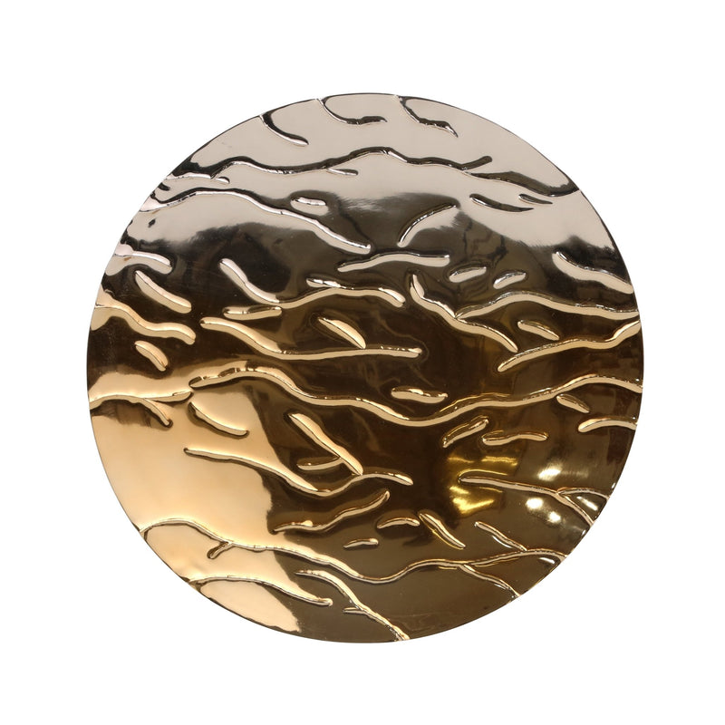 ALUMINUM 24" CONCAVE WALL ART,COPPER, WB - Al Rugaib Furniture