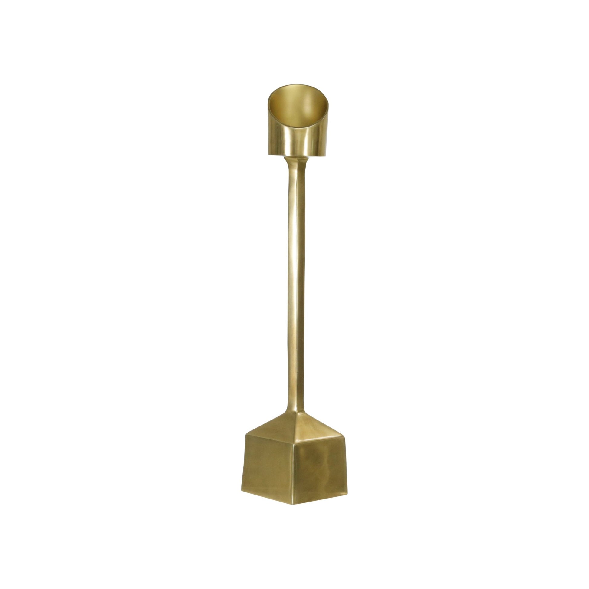 ALUMINUM 27" PILLAR CANDLE HOLDER, GOLD Candle Holders| Sagebrook Home
