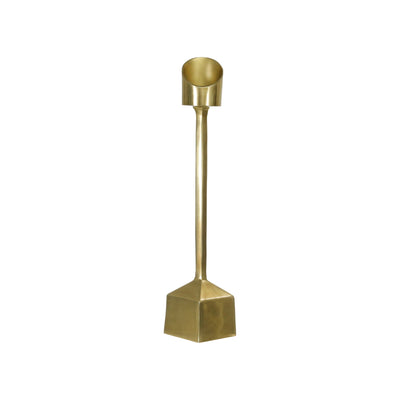 ALUMINUM 27" PILLAR CANDLE HOLDER, GOLD - Al Rugaib Furniture