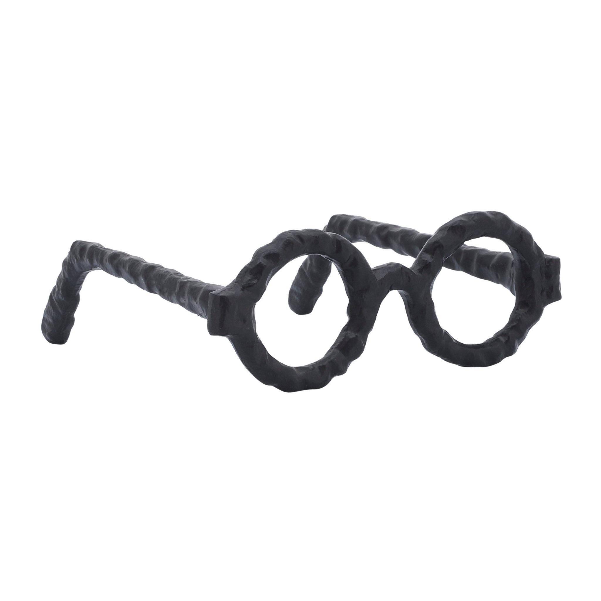 ALUMINUM GLASSES SCULPTURE, BLACK Table Decors| Sagebrook Home