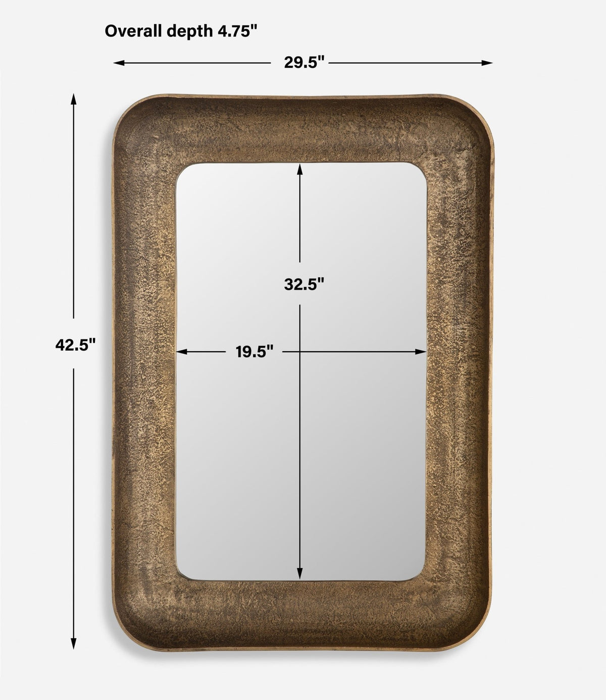 Alvaro Antique Brass Mirror Mirrors| Uttermost