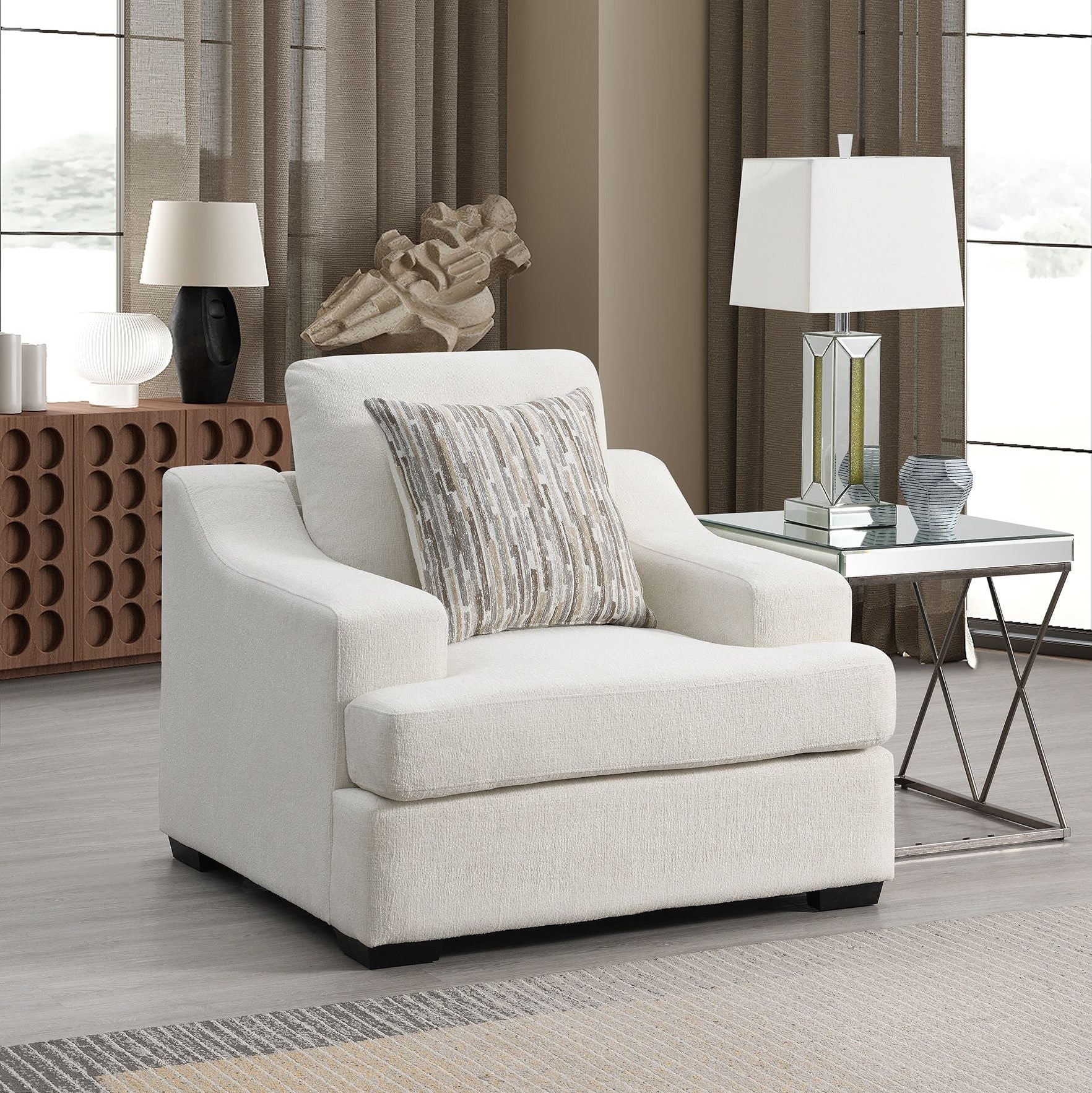 Ama Beige chair (101cm) Chairs| Roots Furniture