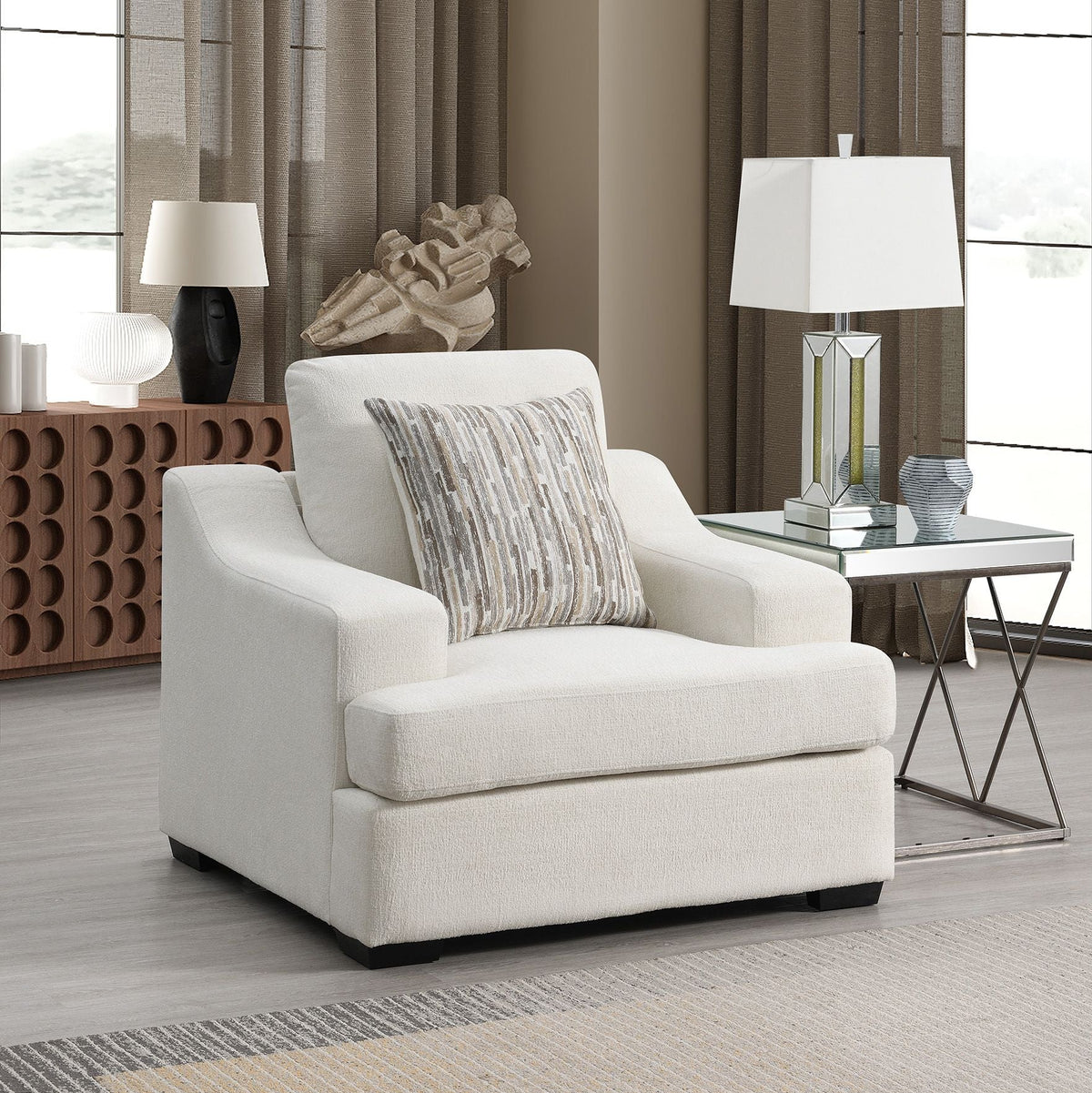 Ama Beige chair (101cm) Chairs| Roots Furniture