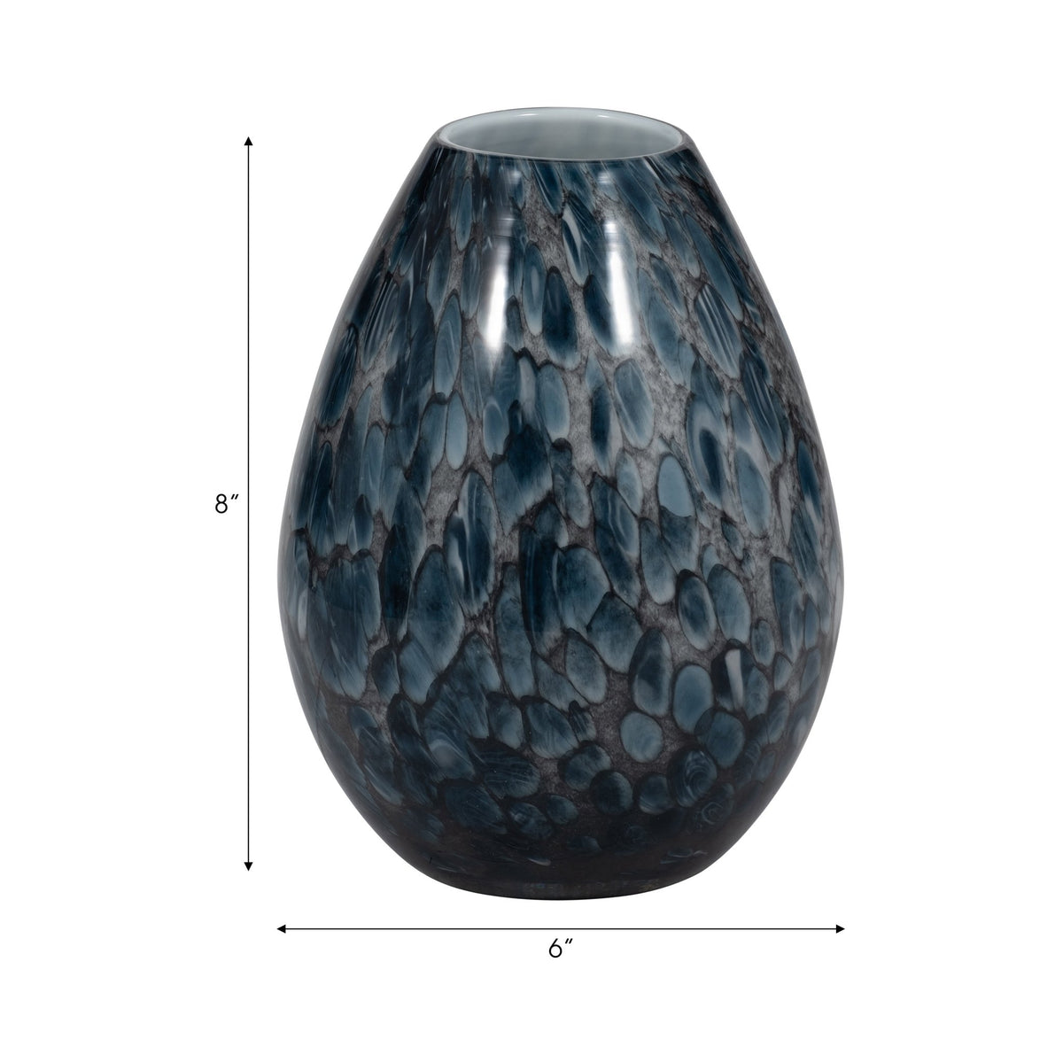 AMALDA SMALL BLUE GLASS VASE Vases and Jars| Sagebrook Home