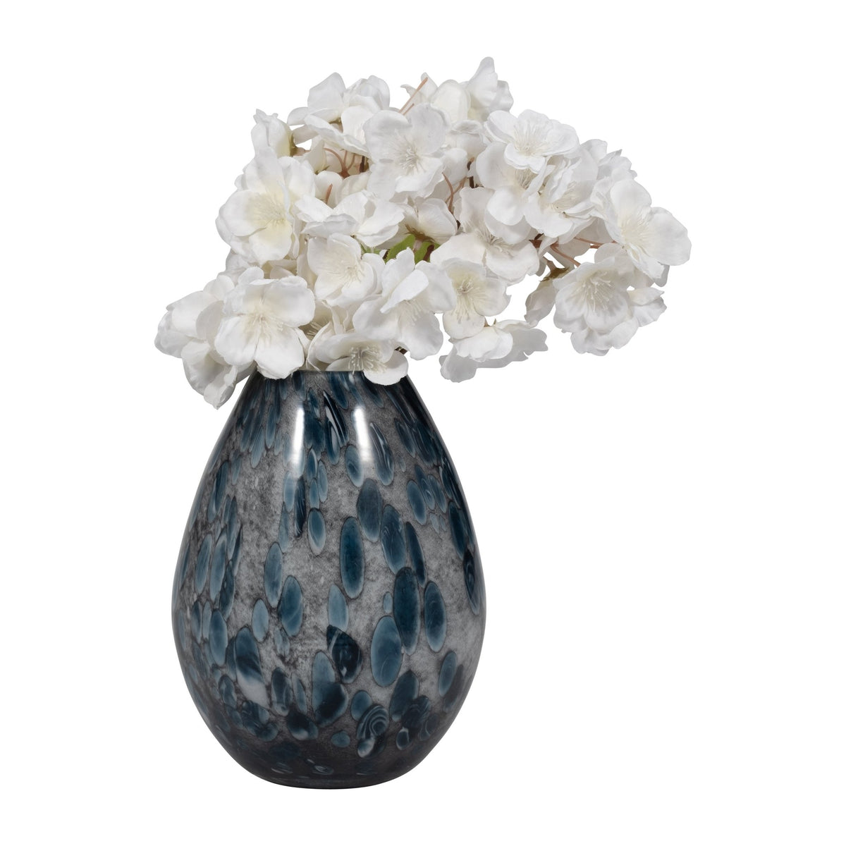 AMALDA SMALL BLUE GLASS VASE Vases and Jars| Sagebrook Home