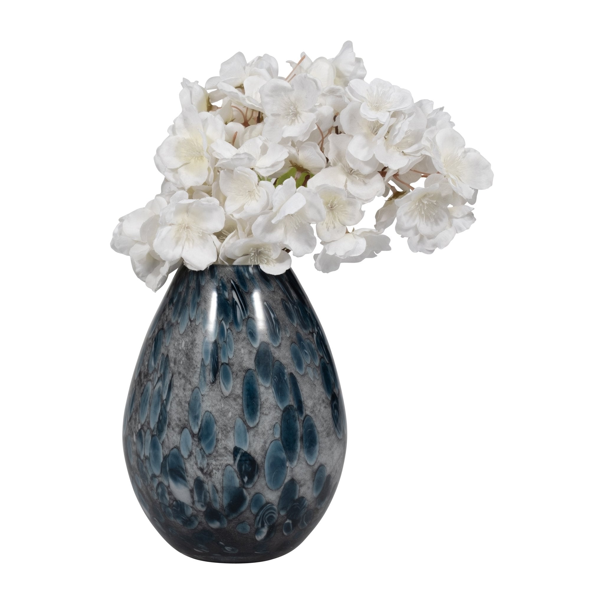 AMALDA SMALL BLUE GLASS VASE Vases and Jars| Sagebrook Home