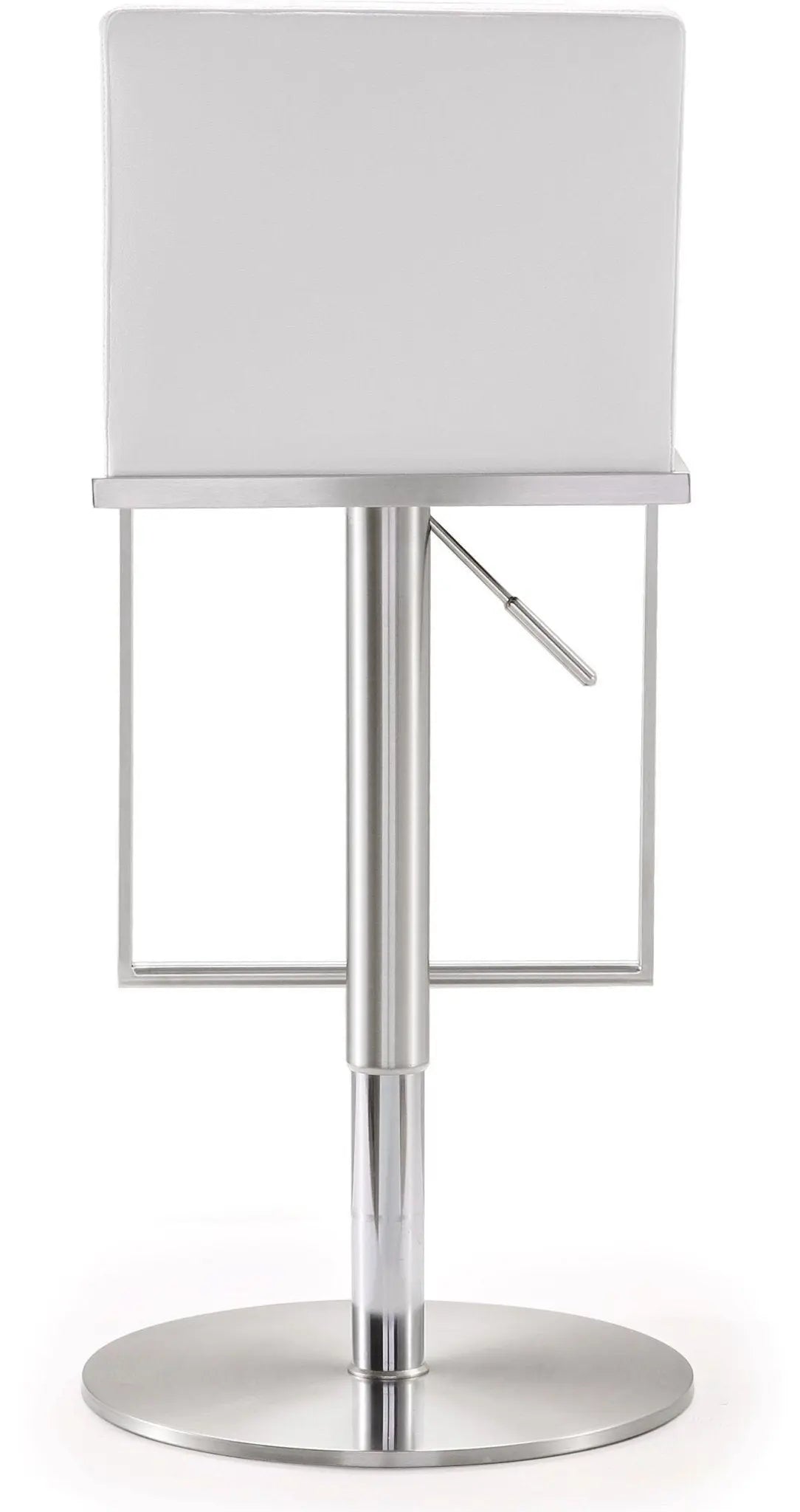Amalfi White Steel Adjustable Barstool Counter Stools| TOV