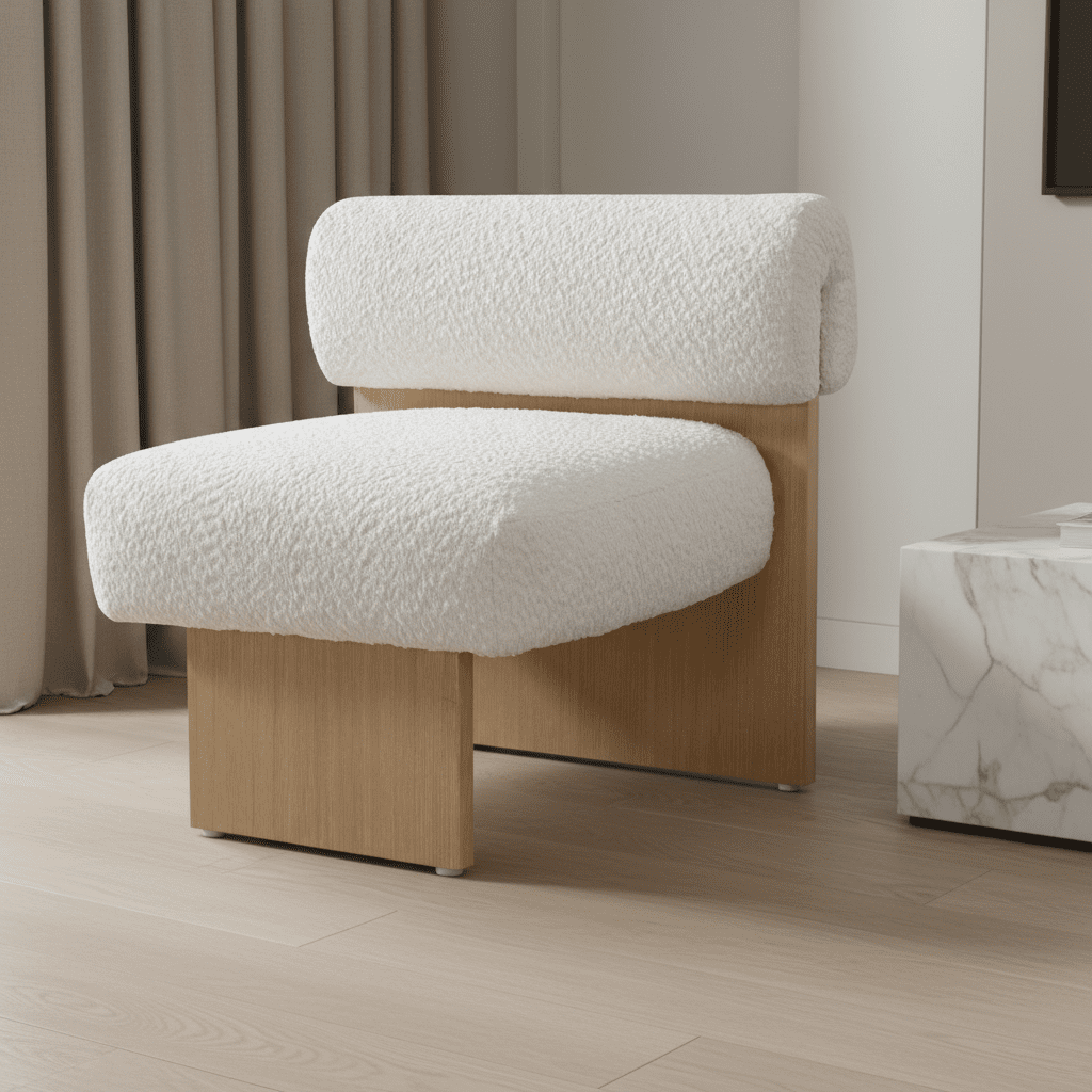 Amani'S Boutique Creamy Accent Chair Chairs| Roots Furniture