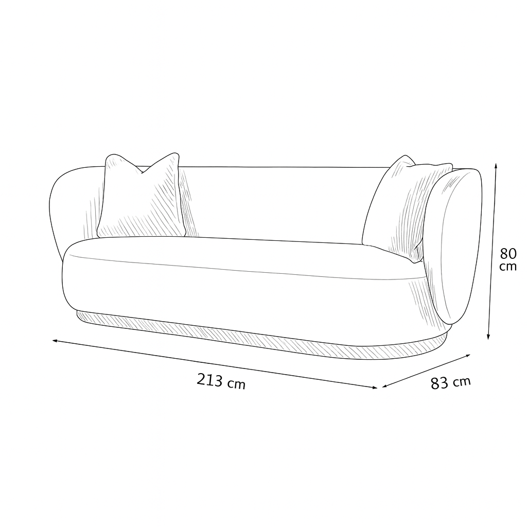 Amani'S Boutique Creamy Sofa Sofas & Loveseats| Roots Furniture
