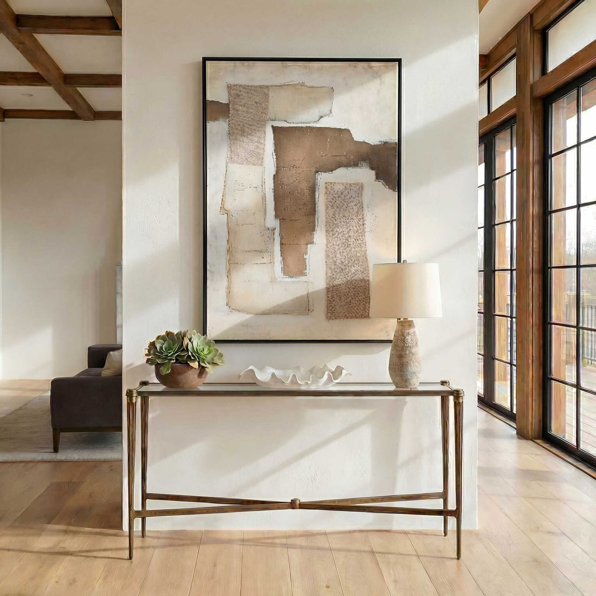 Amara Antique Brass Console Table Consoles & Sideboards| Uttermost