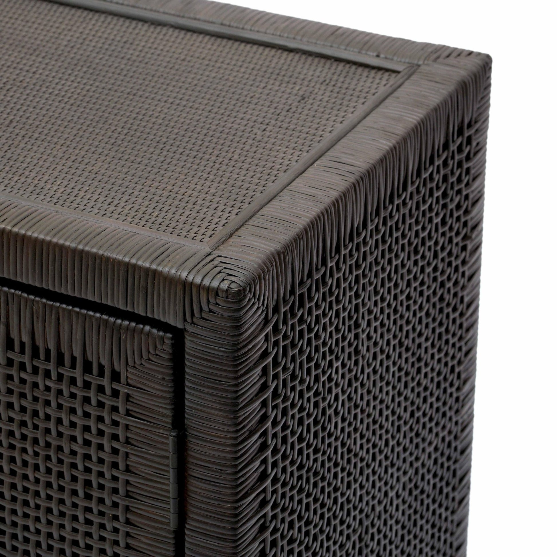 Amara Charcoal Woven Rattan Buffet Consoles & Sideboards| TOV