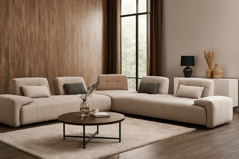 Amara Sand Sectional - Al Rugaib Furniture