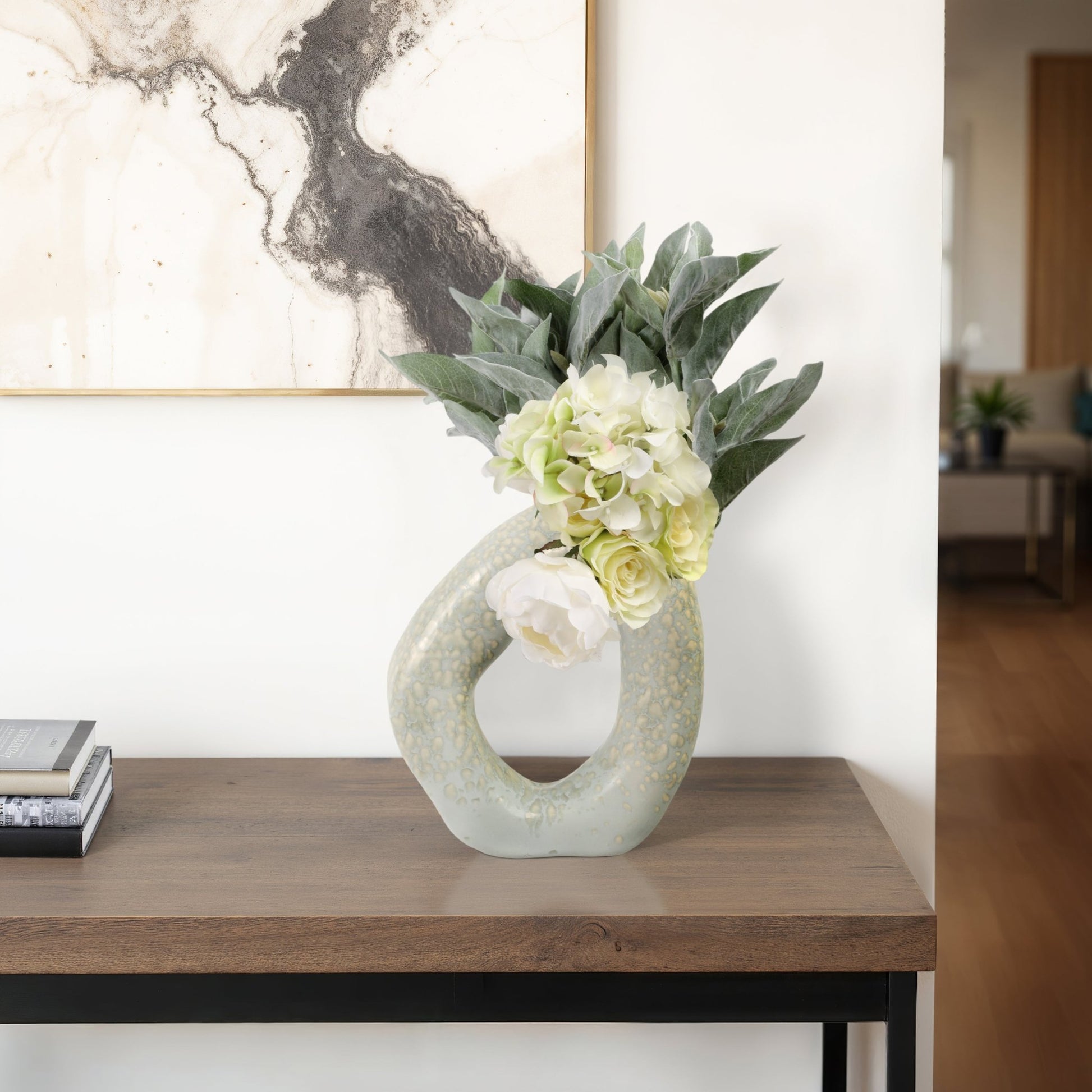 Amarante Abstract Round Portugal Vase Vases and Jars| Sagebrook Home