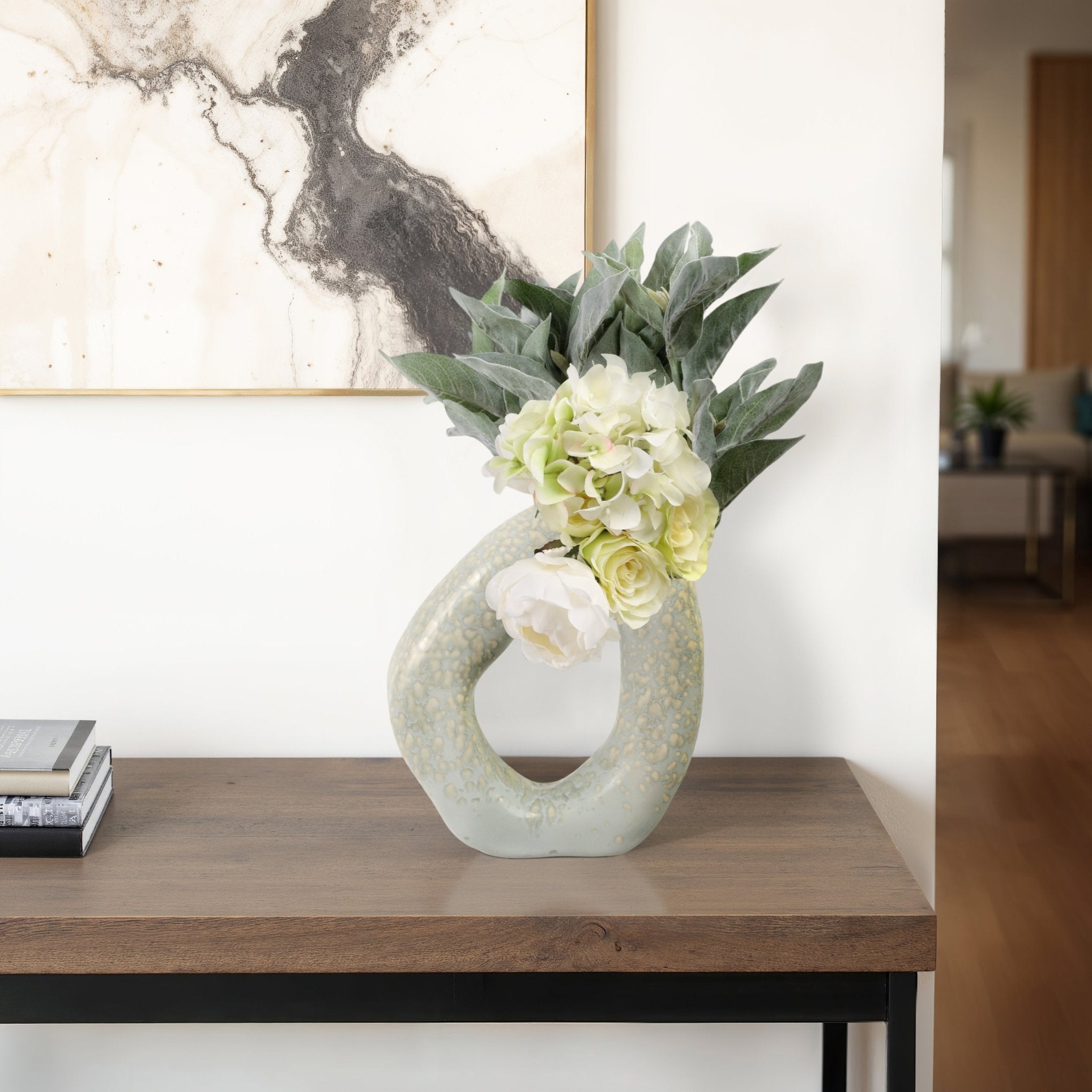 Amarante Abstract Round Portugal Vase Vases and Jars| Sagebrook Home