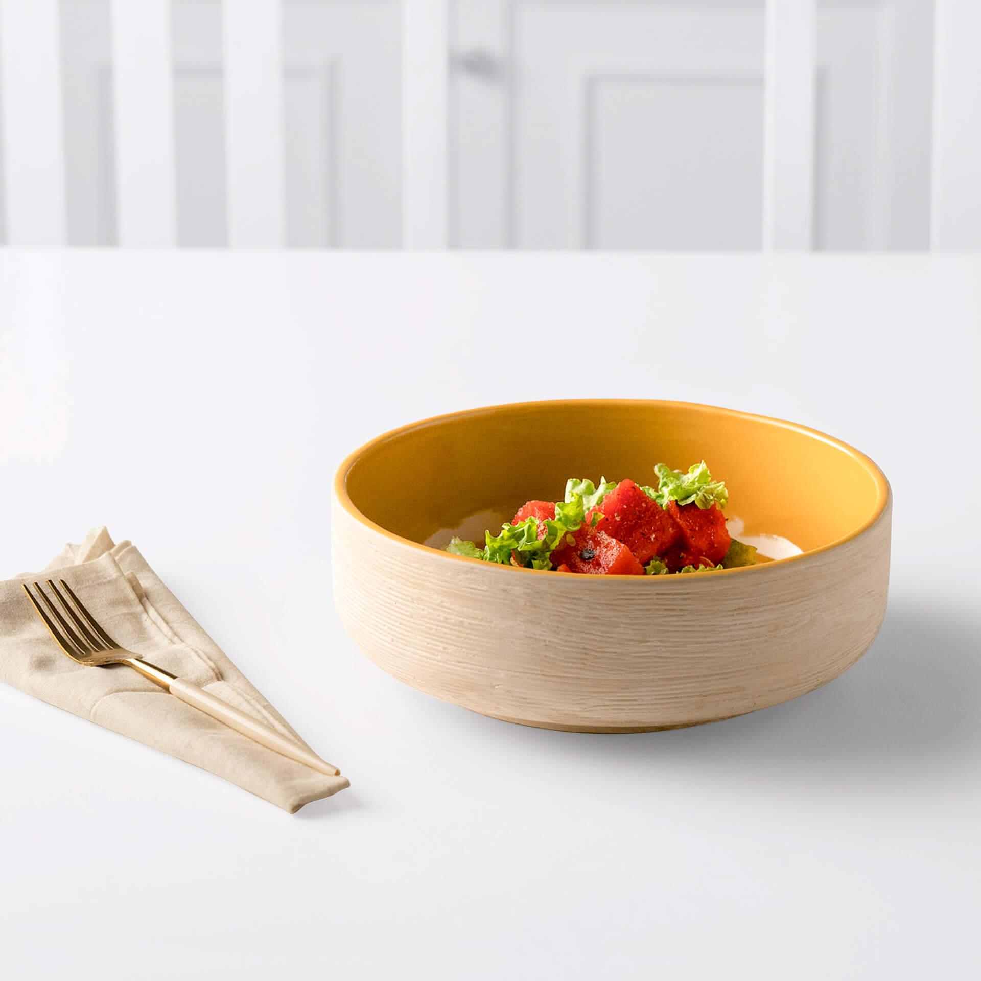 Amber Love Ceramic Salad Bowl Box| Roots Furniture
