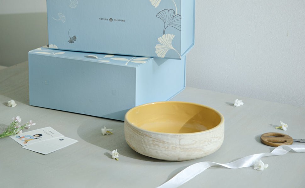 Amber Love Ceramic Salad Bowl Box| Roots Furniture