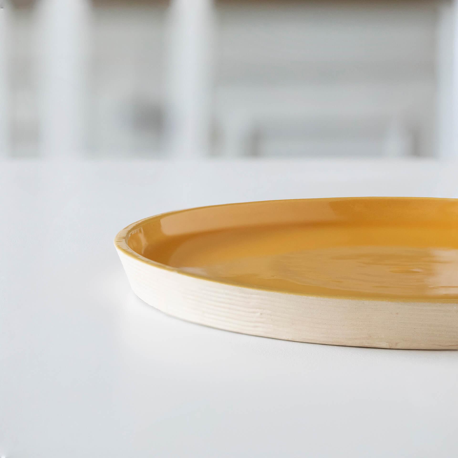 Amber Love Ceramic Side Plate Box| Roots Furniture