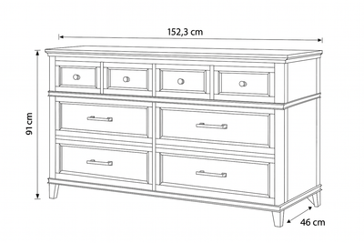 Amberwood Retreat Dresser - Al Rugaib Furniture