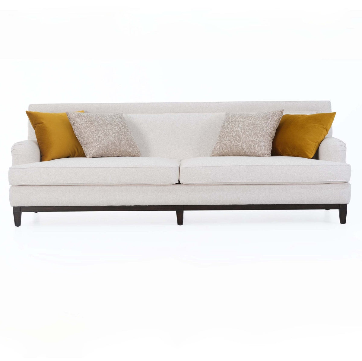 Amelia 4 Seater Sofa (279Cm) - Brown
