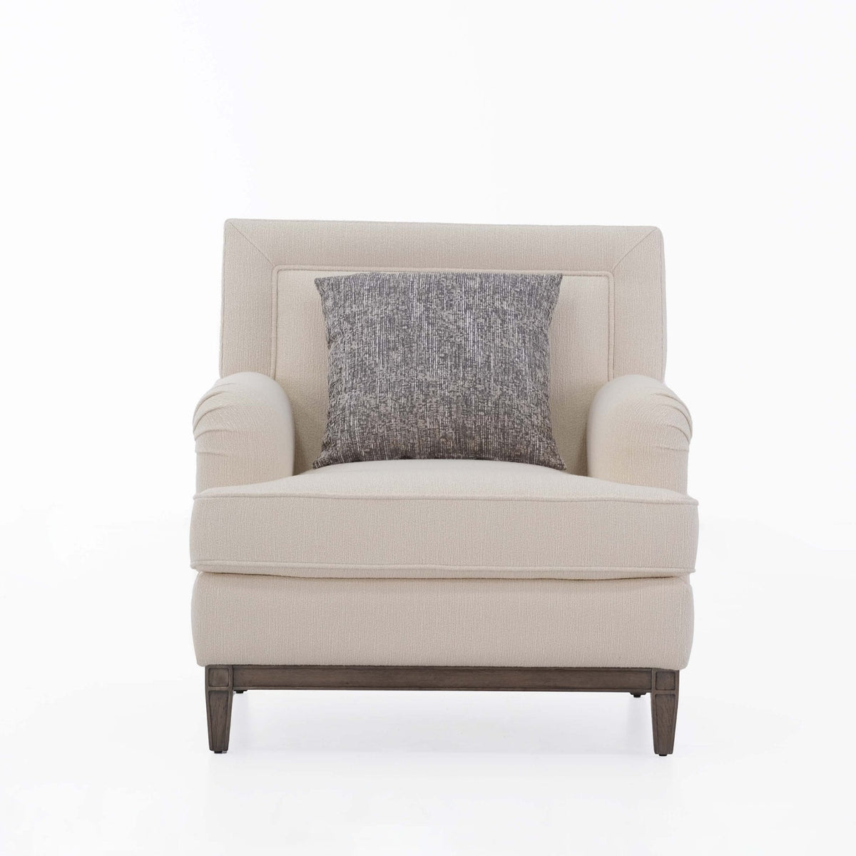 Amelia Navy Arm Chair (90Cm) - Dark Gray