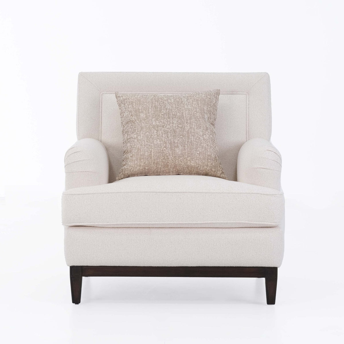 Amelia Navy Arm Chair (90Cm) - Gray