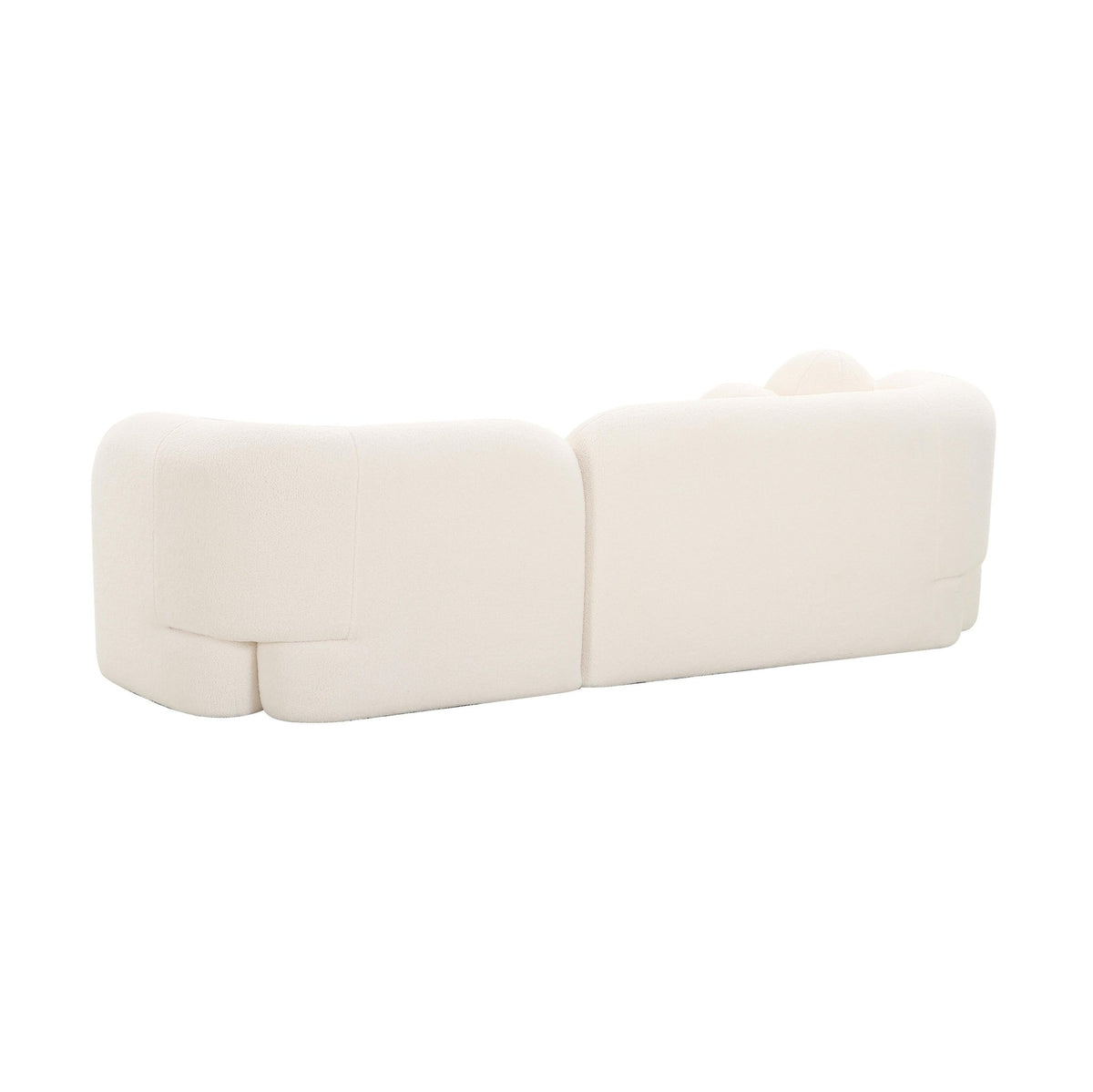 Amelie Cream Faux Fur Sofa Sofas & Loveseats| TOV