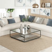 Amerah COFFEE TABLE - White Arabescato Gold Finish