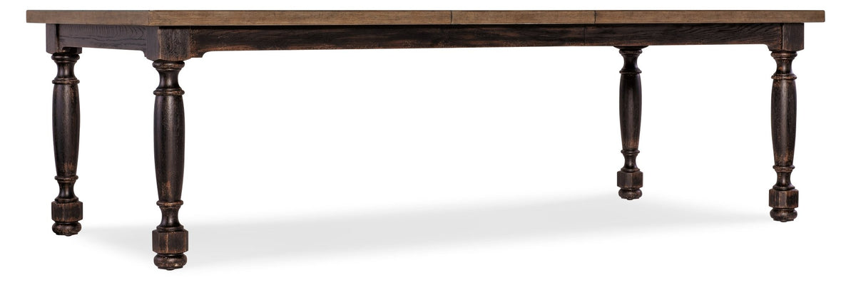 Americana Leg Dining Table with 1-22in Leaf Dining Tables| Hooker