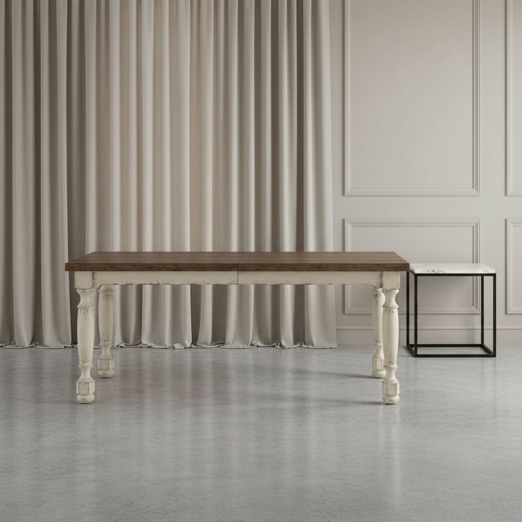 Americana Leg Dining Table with 1-22in Leaf Dining Tables| Hooker