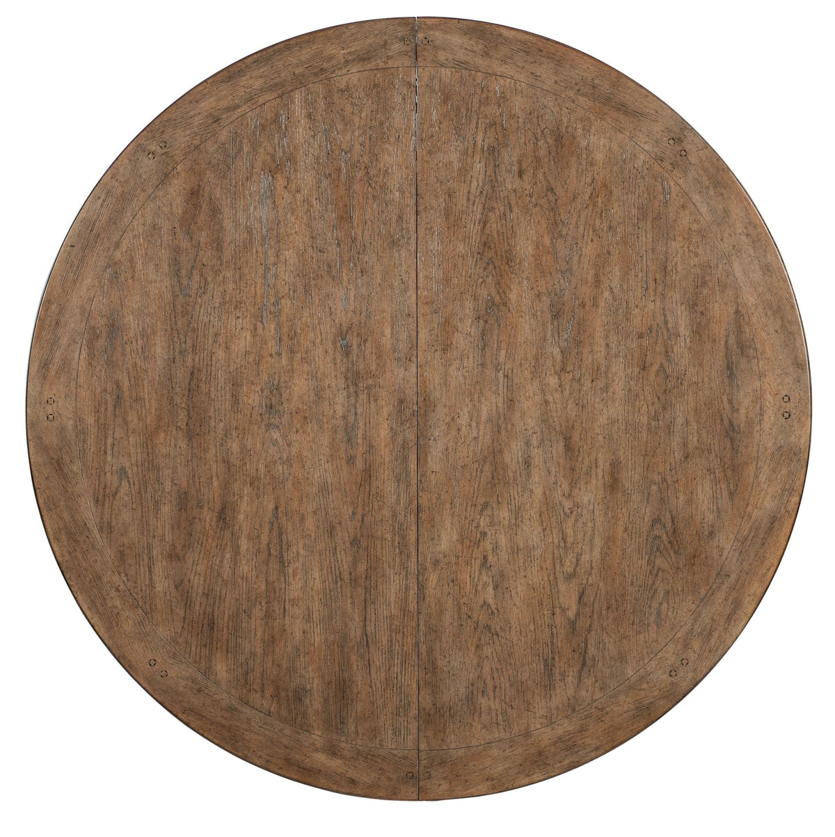 Americana Round Pedestal Dining Table with 1-22in Leaf Dining Tables| Hooker
