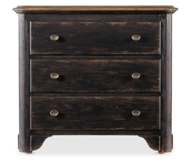 Americana Three - Drawer Nightstand - Al Rugaib Furniture
