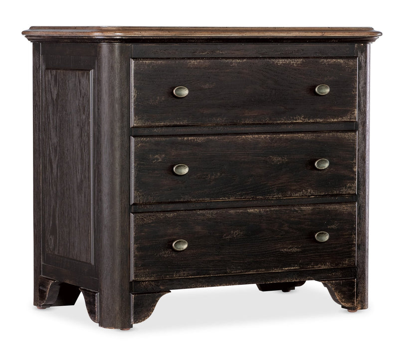 Americana Three - Drawer Nightstand - Al Rugaib Furniture