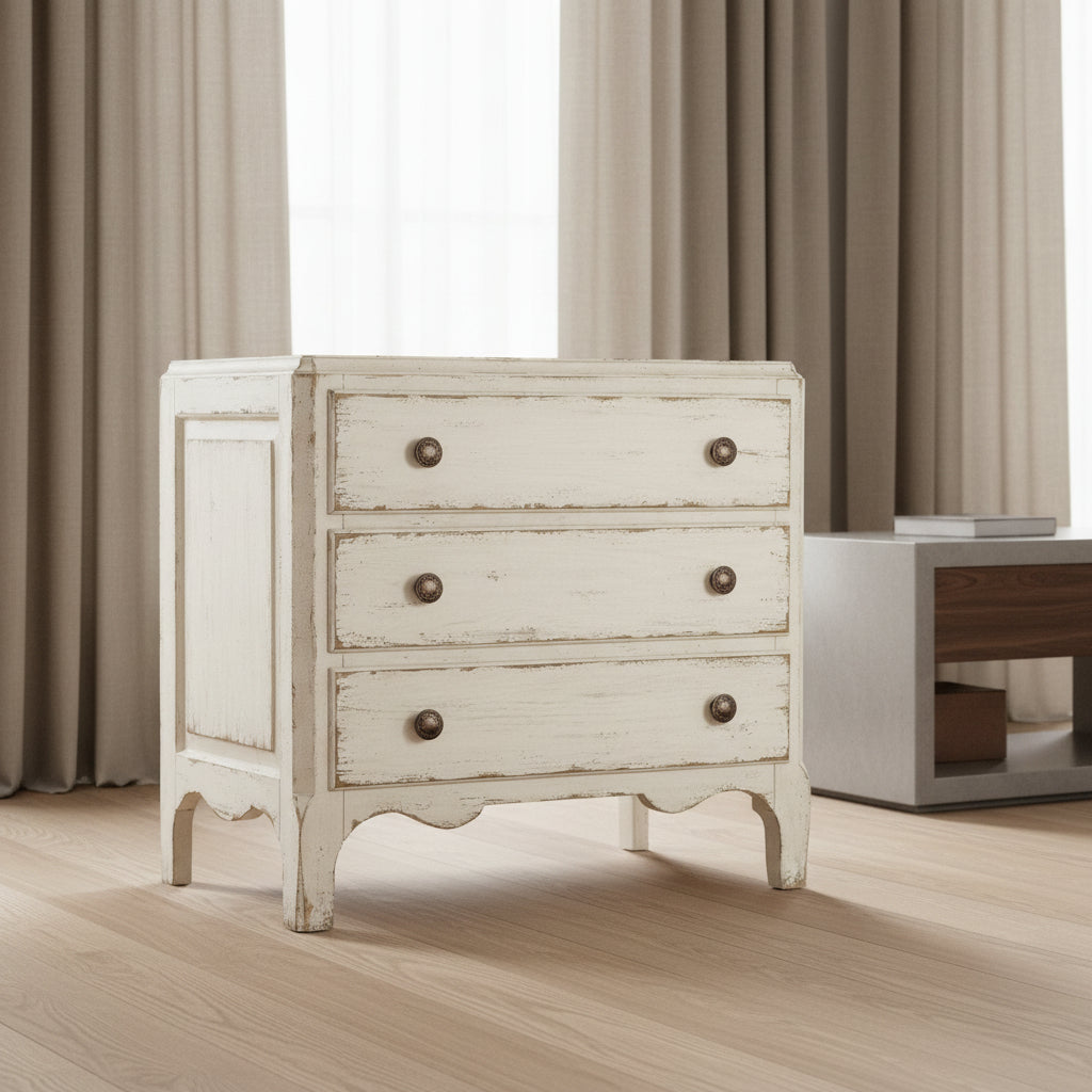 Americana Three-Drawer Nightstand Nightstands| Hooker
