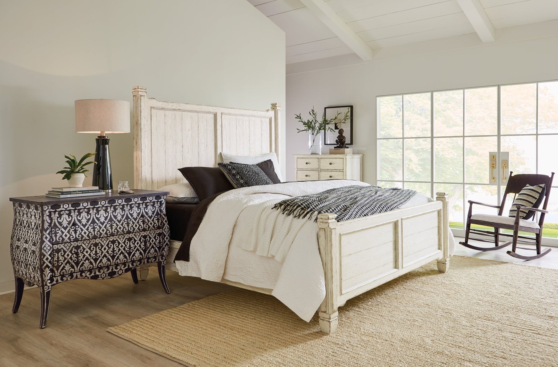 Americana Two-Drawer Bombay Accent Chest Cabinets & Chests| Hooker