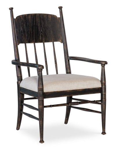 Americana Upholstered Seat Arm Chair - Al Rugaib Furniture