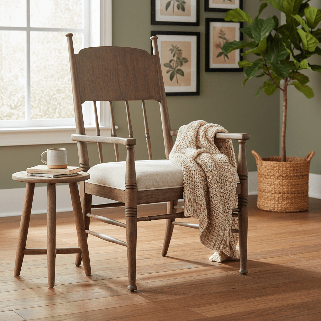 Americana Upholstered Seat Arm Chair Chairs| Hooker