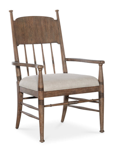 Americana Upholstered Seat Arm Chair - Al Rugaib Furniture