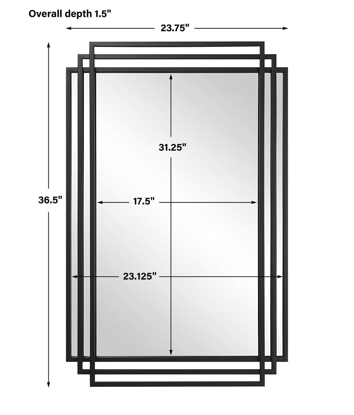 Amherst Mirror, Black Mirrors| Uttermost