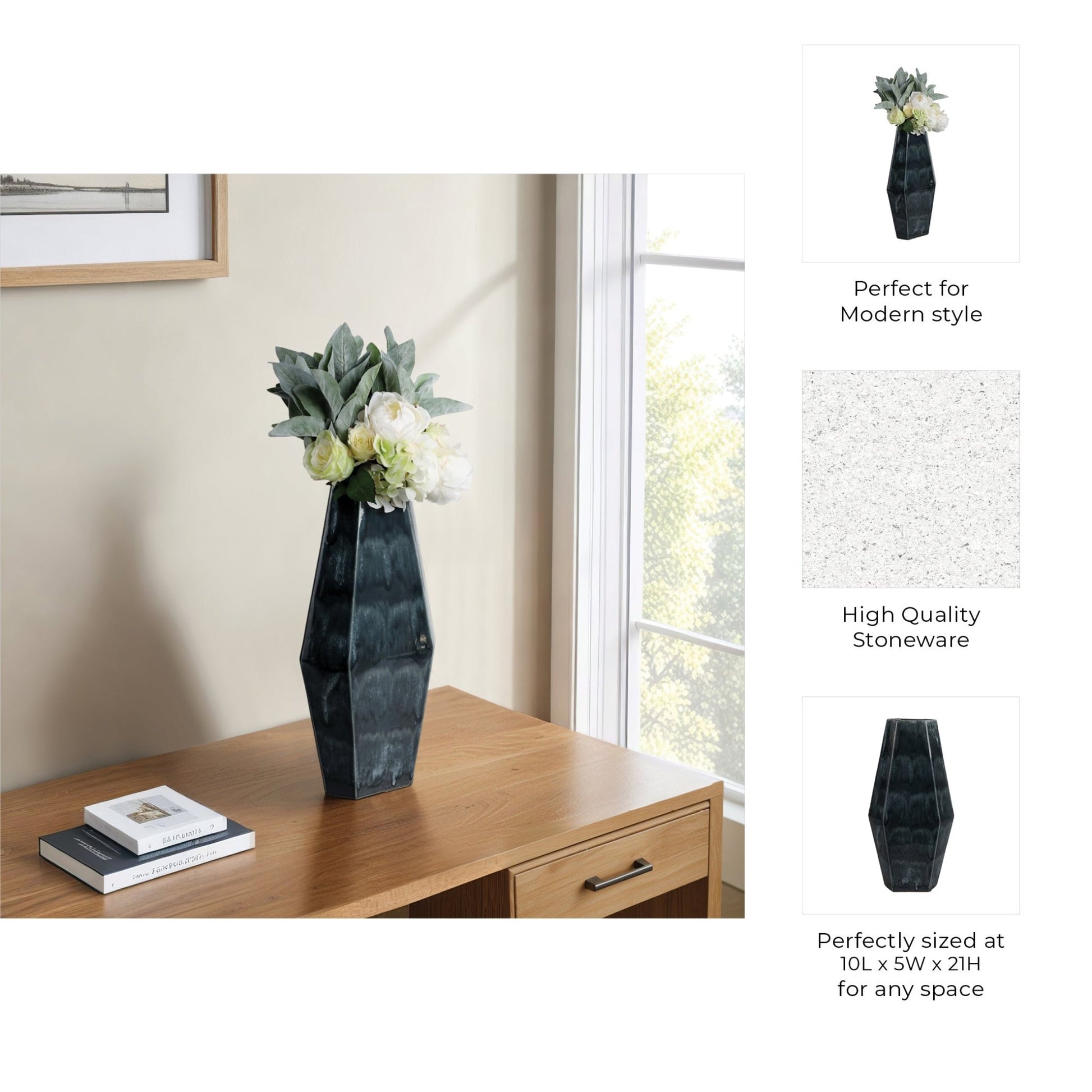 Amos Cer Vase Vases and Jars| Sagebrook Home