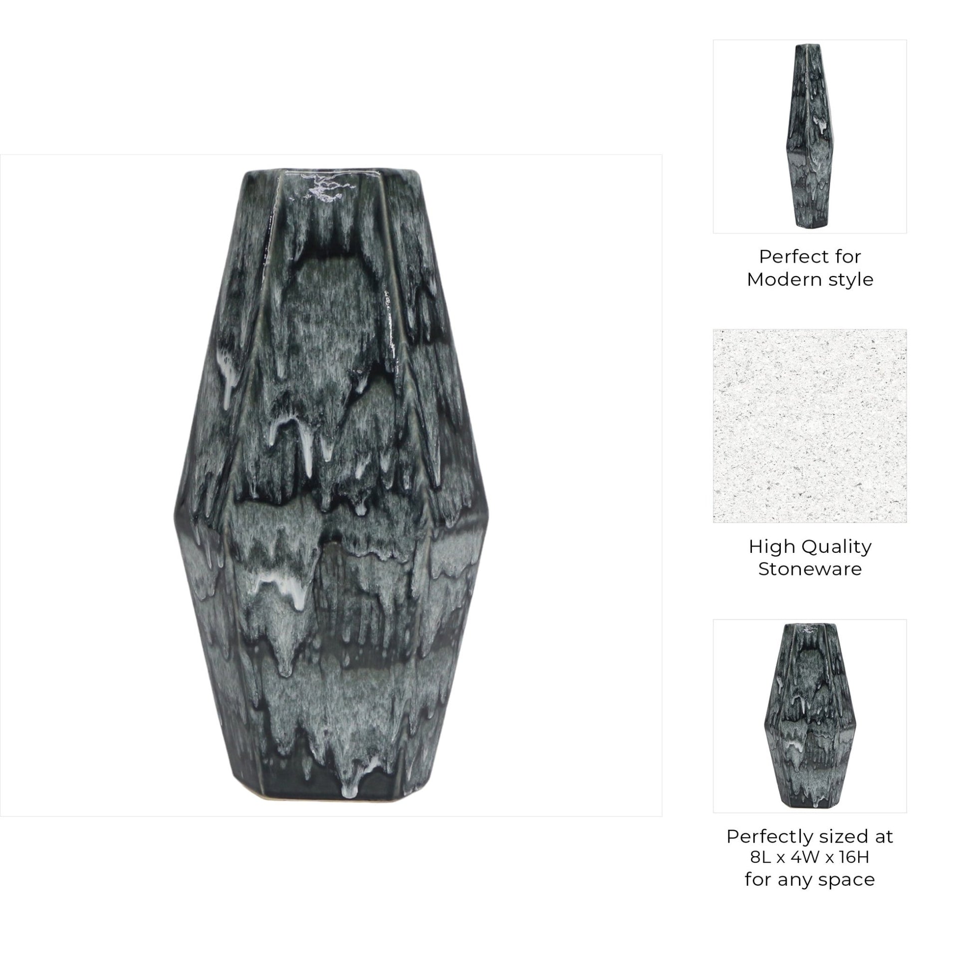 Amos Cer Vase Vases and Jars| Sagebrook Home