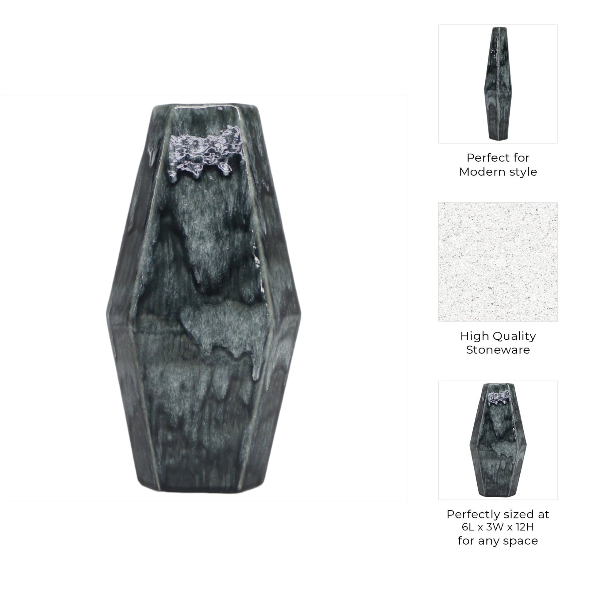 Amos Cer Vase Vases and Jars| Sagebrook Home