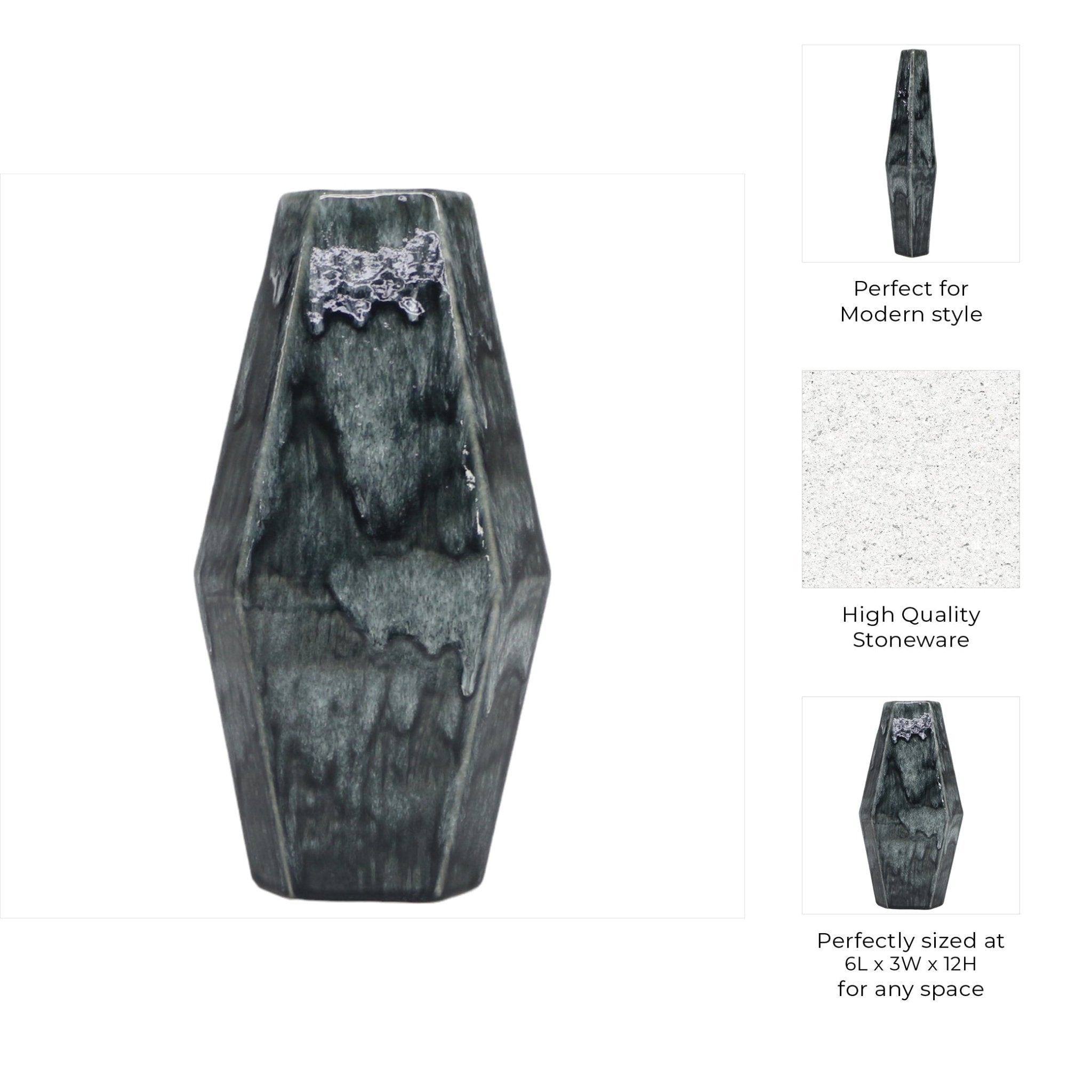 Amos Cer Vase Vases and Jars| Sagebrook Home
