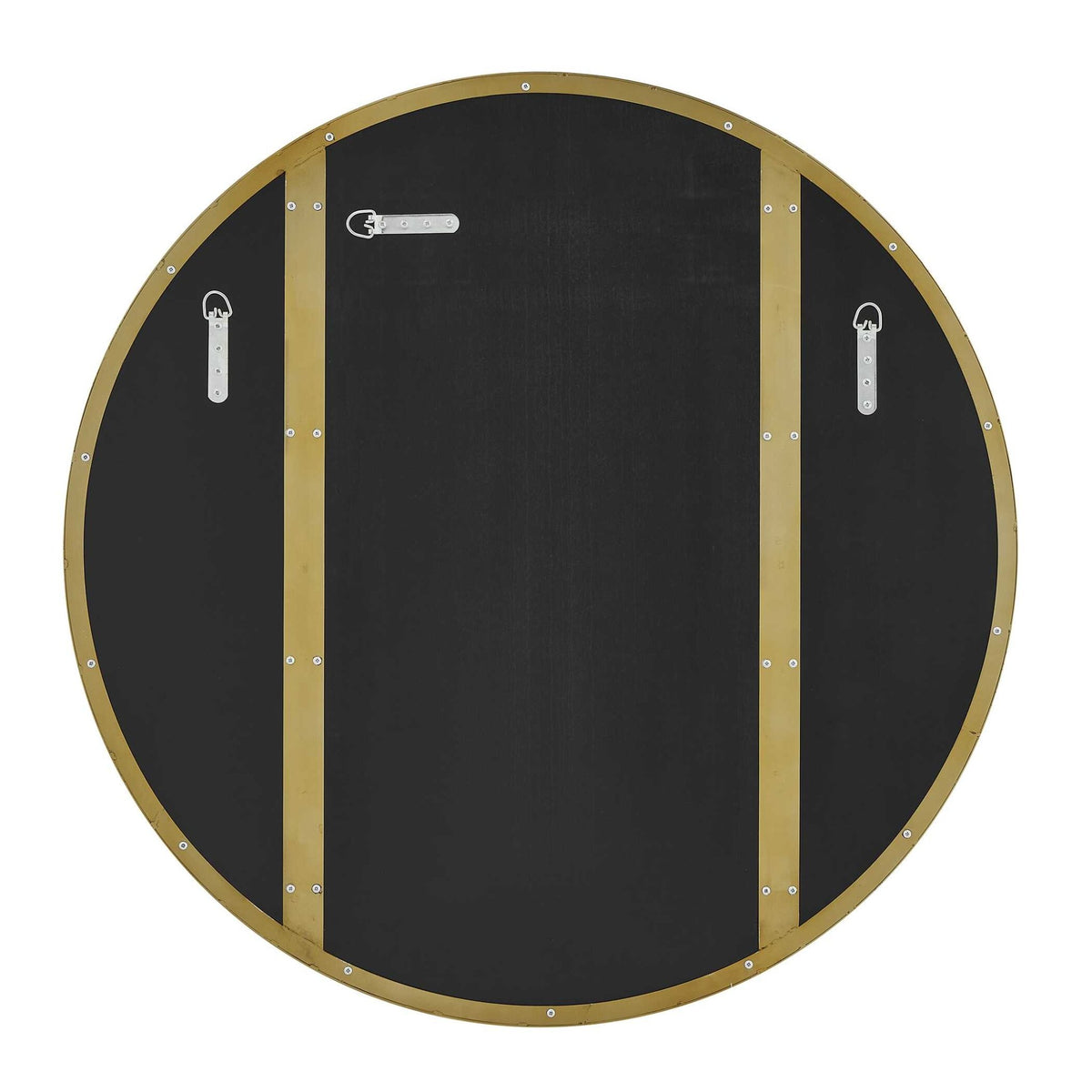 Amram Antique Brass Round Mirror Mirrors| Uttermost