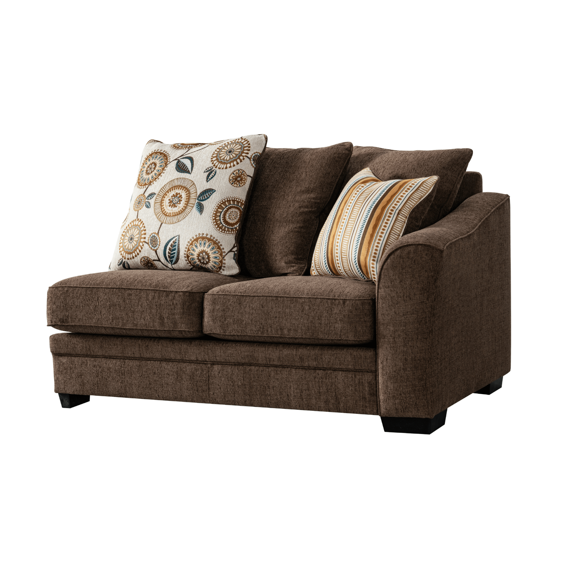 Ana Brown Right Arm Facing 2 Seater Sectionals| Roots Furniture