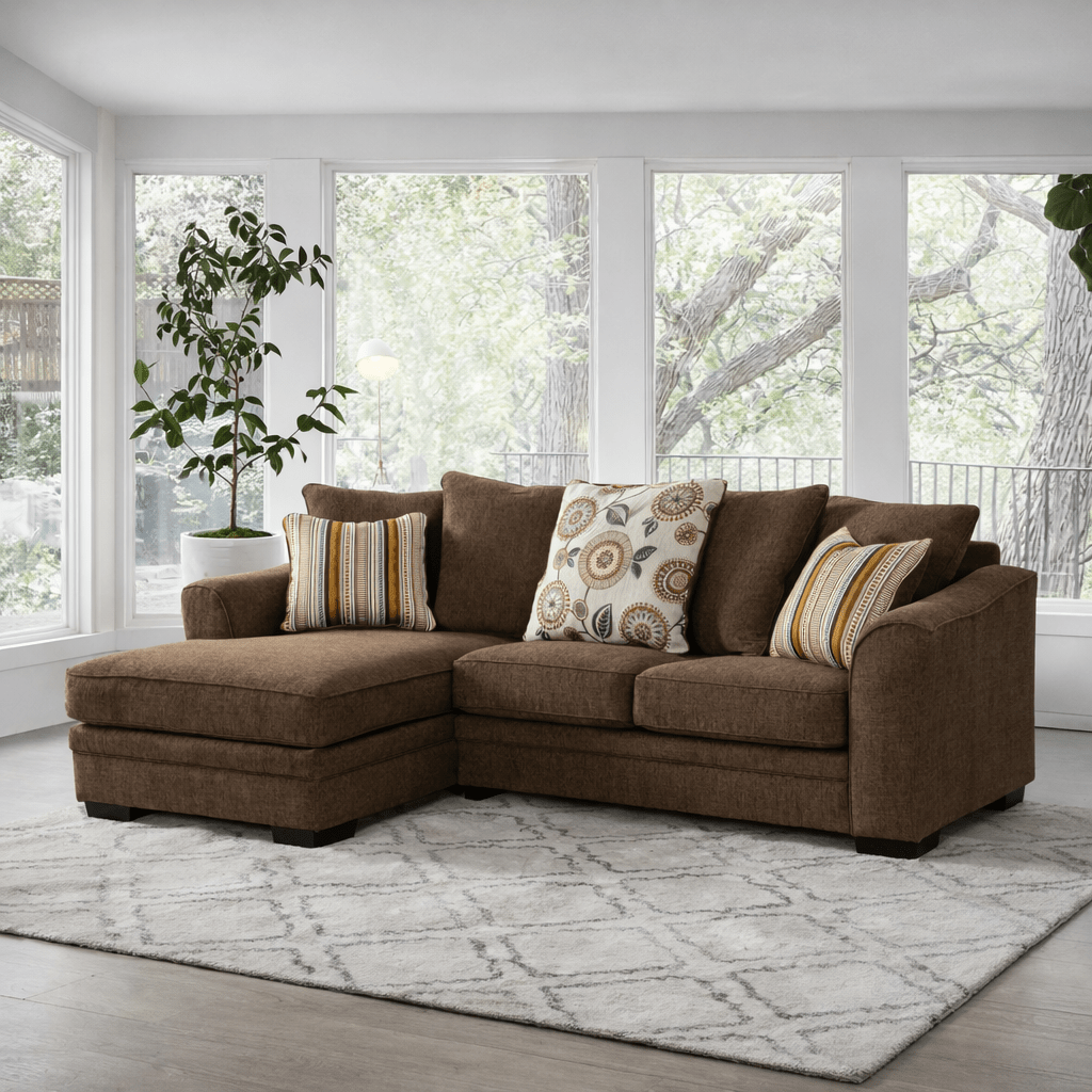 Ana Brown Sectional W253 Sectionals| Roots Furniture
