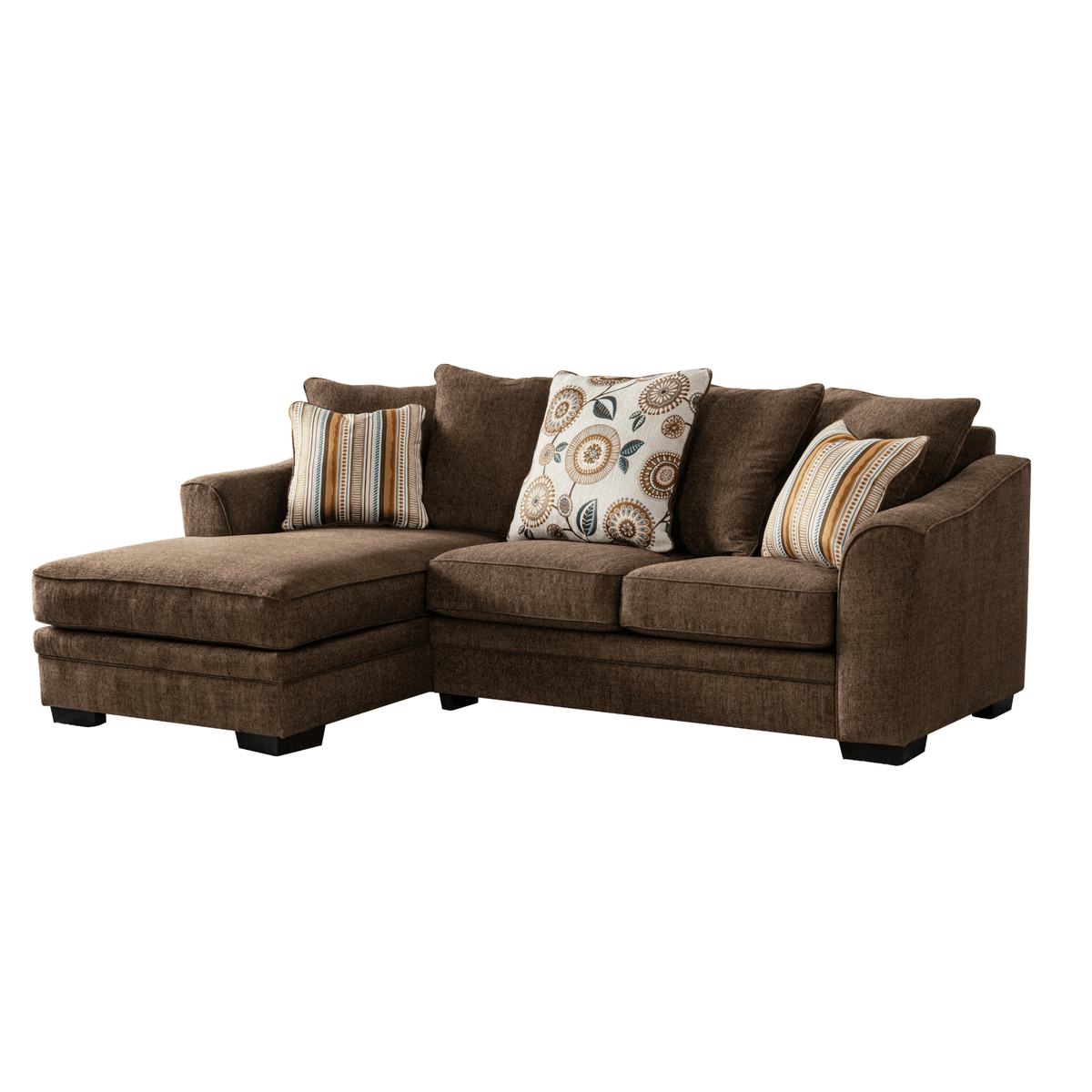 Ana Brown Sectional W253 Sectionals| Roots Furniture