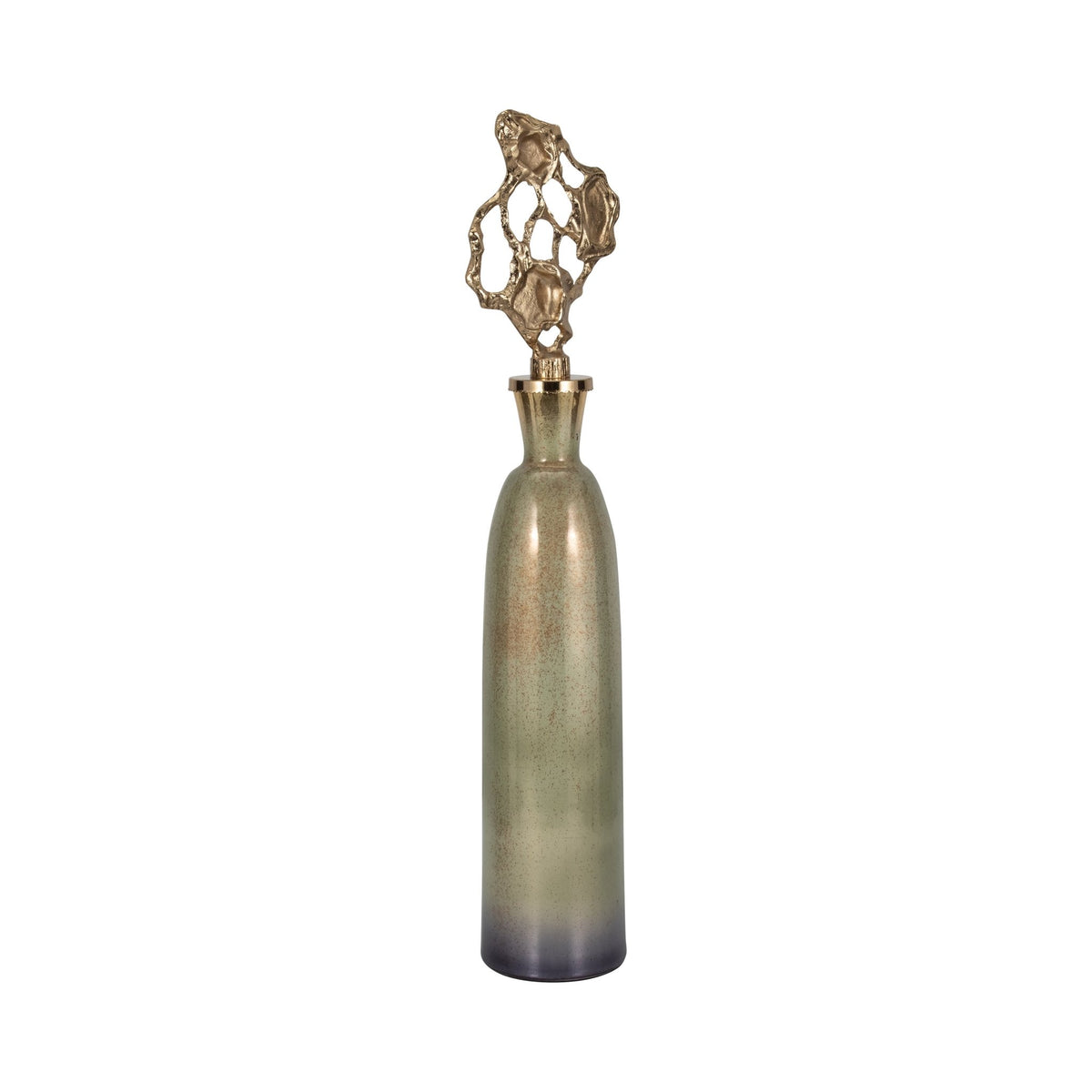 Anders Gold Small Floor Bottle Vases and Jars| Sagebrook Home