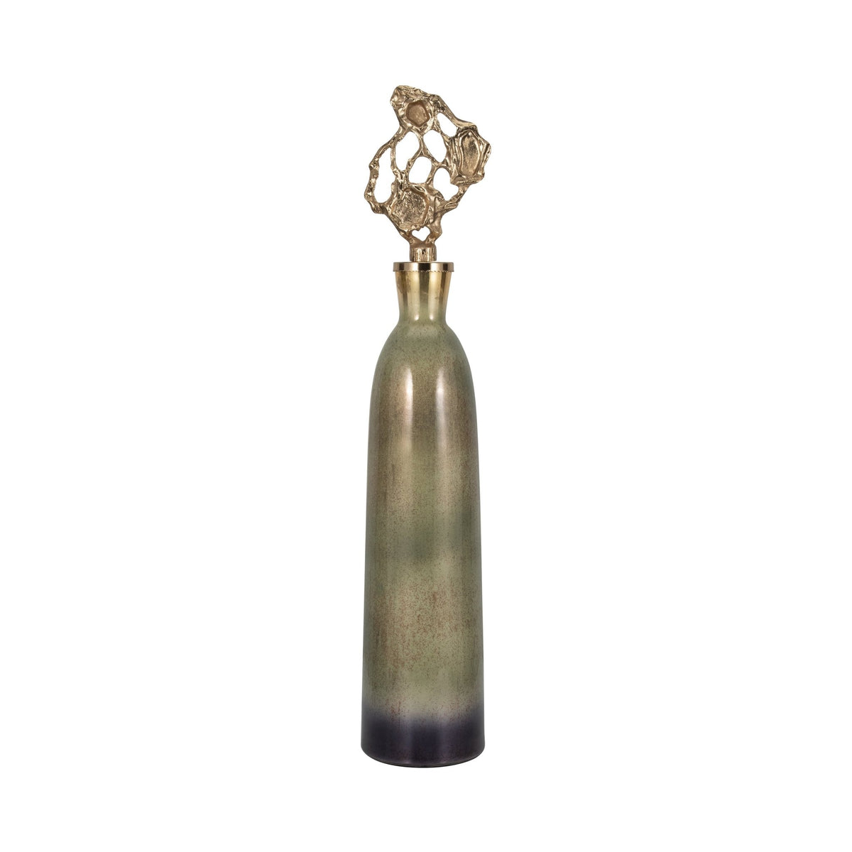 Anders Gold Small Floor Bottle Vases and Jars| Sagebrook Home