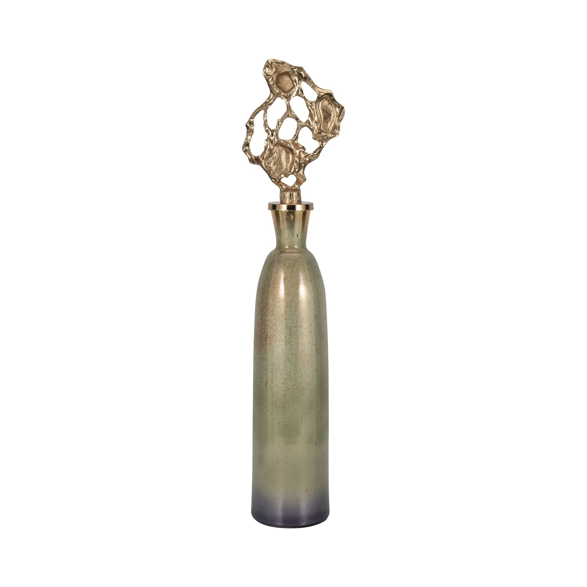 Anders Gold Small Floor Bottle Vases and Jars| Sagebrook Home