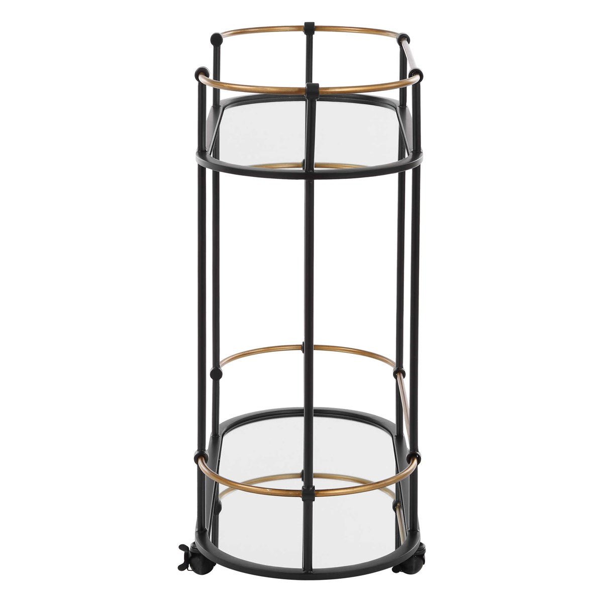 Andre Iron Bar Cart Table Decors| Uttermost